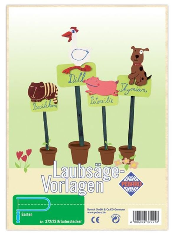 Vorlage Laubsäge Kräuterstecker